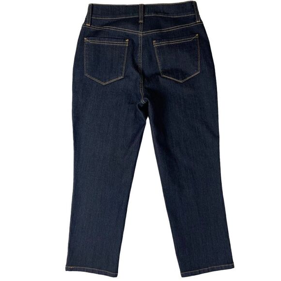 NYDJ Not Your Daughters Jeans Karen Capri Dark Wash Denim NEW Women’s Sz 2 - Picture 2 of 10